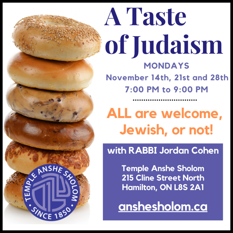 Banner Image for A Taste of Judaiam